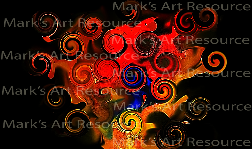 Digital Swirly Tree